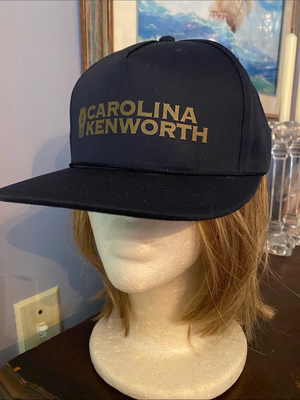 ! Kenworth Carolina Trucker Hat Cap Navy Blue 5 panels new